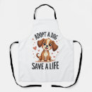 Search for dog rescue aprons Funny