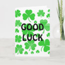 Search for irish good luck cards Shamrocks