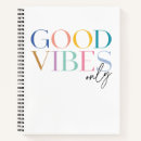 Search for good vibes notebooks Colourful