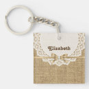Search for burlap key rings Lace