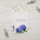 Search for hydrangea business cards Elegant