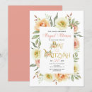 Search for blush pink bar bat mitzvah invitations Floral
