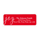 Search for joy return address labels Elegant