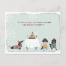 Search for retro dachshund postcards Merry christmas