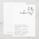Search for contemporary rehearsal dinner invitations Typography