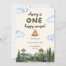 Search for one happy camper invitations Cute