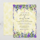 Search for lavender and yellow wedding invitations Purple