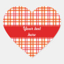 Search for orange white pattern stickers Plaid