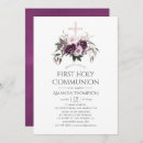 Search for peach first communion invitations Watercolor