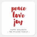 Search for red joy stickers Peace love joy