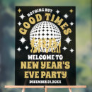 Search for new year party signs Black