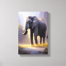 Search for elephant painting canvas prints Wildlife