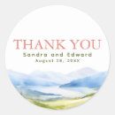 Search for romantic watercolor stickers Mountains