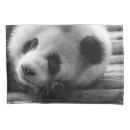 Search for panda pillowcases Black and white