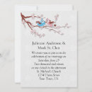 Search for bird vertical 7x5 invitations Love birds