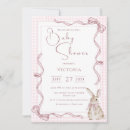 Search for ribbon baby shower invitations Rabbit