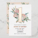 Search for rose gold 1st birthday invitations Bohemian
