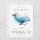 Search for underwater baby shower invitations Whale