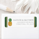 Search for gold pineapple return address labels Beach