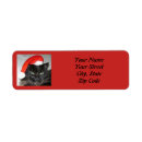 Search for cat christmas return address labels Kitty