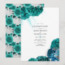 Search for teal engagement party invitations Flowers