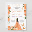 Search for coral quinceanera invitations Orange