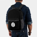 Search for company logo backpacks Black and white