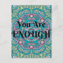 Search for affirmations vertical postcards Believe in yourself