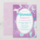 Search for iridescent birthday invitations Mermaid