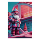 Search for pop art christmas posters Santa claus