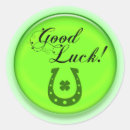 Search for good luck shamrock stickers Green