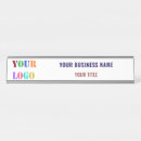 Search for office door with logo name plates Business