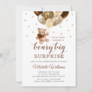 Search for brown gender reveal invitations Watercolor
