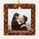 Search for first year engaged christmas tree decorations Handwritten script calligraphy