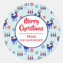 Search for reindeer pattern stickers Christmas tree