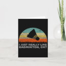Search for badminton lover postcards Racket
