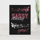 Search for sassy cards Female