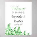 Search for welcome to our poster wedding posters Botanical