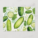 Search for cucumber postcards Green
