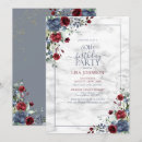 Search for blue and gold 60th birthday invitations Marble