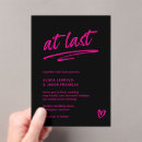 Search for black hot pink wedding invitations Bold