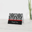 Search for red white damask cards Black