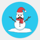 Search for funny snowman cartoon stickers Winter