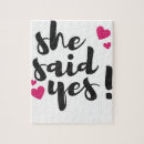 Search for yes puzzles She said yes