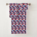 Search for blue flowers bath towels Red