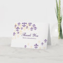 Search for mardi gras thank you cards Fleur de lis