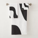 Search for black and white abstract bath towels Marble