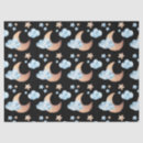 Search for moon and stars tissue paper Black