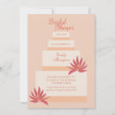 Search for cake bridal shower invitations Peach