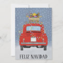 Search for classic car christmas cards Red